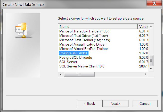 CreateNewDataSource