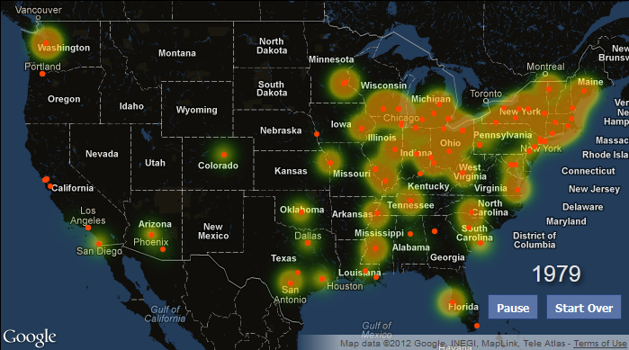 Springsteen Heat Map Heat Map